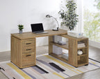 Home & Sleep Outlet - Yvette 60-inch 3-drawer L-Shape Computer Desk Mango