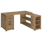 Home & Sleep Outlet - Yvette 60-inch 3-drawer L-Shape Computer Desk Mango