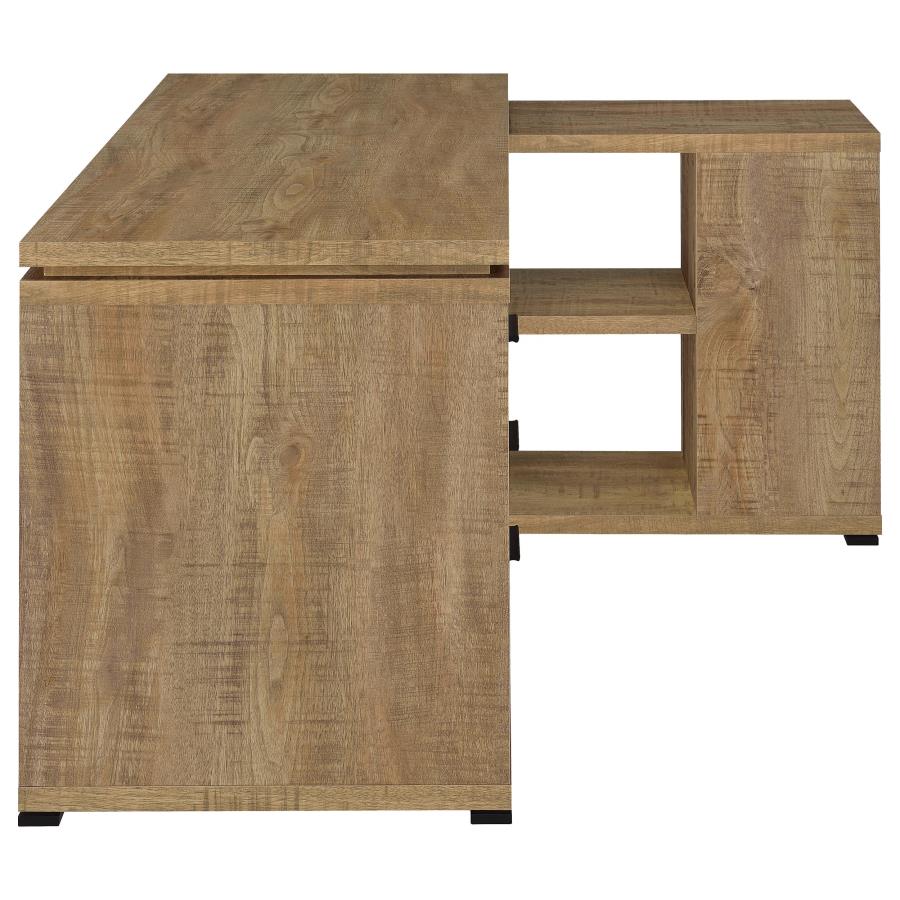 Home & Sleep Outlet - Yvette 60-inch 3-drawer L-Shape Computer Desk Mango