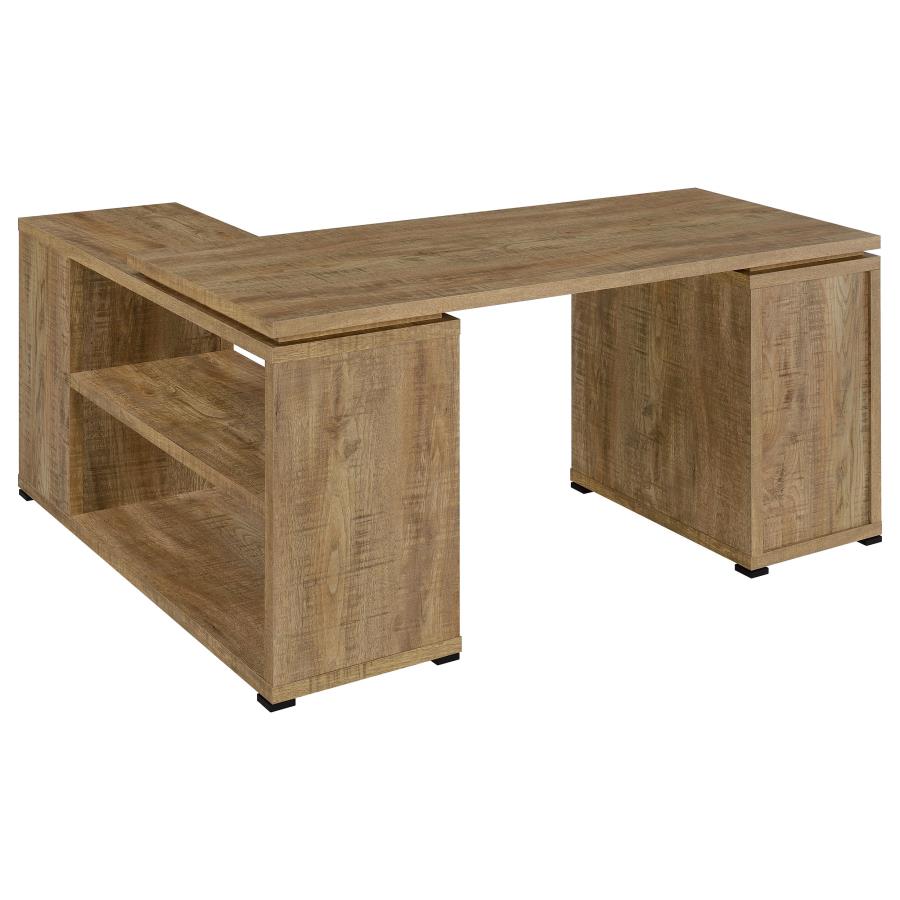 Home & Sleep Outlet - Yvette 60-inch 3-drawer L-Shape Computer Desk Mango