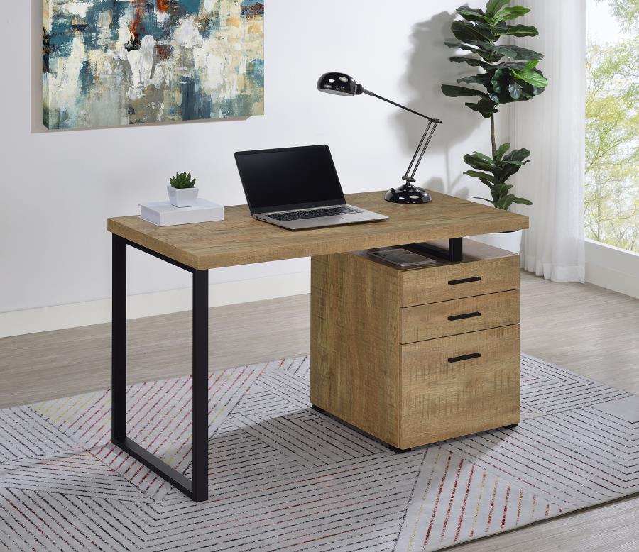 Home & Sleep Outlet - Brennan 47-inch 3-drawer Office Computer Desk Mango
