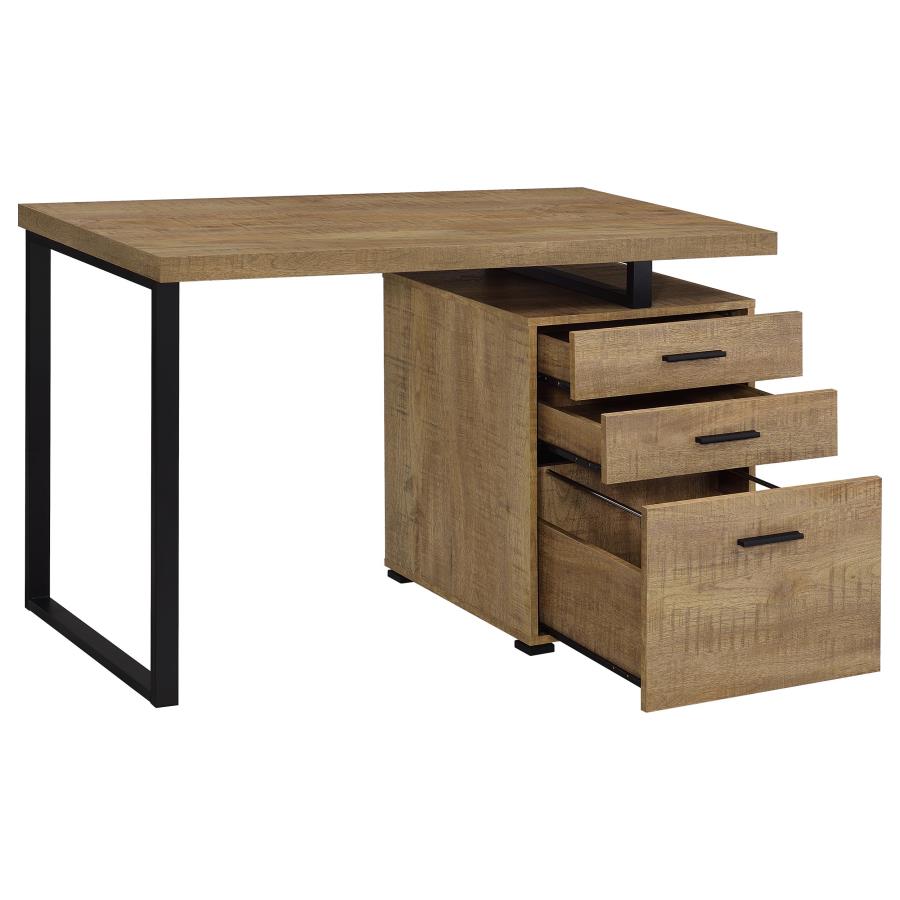 Home & Sleep Outlet - Brennan 47-inch 3-drawer Office Computer Desk Mango