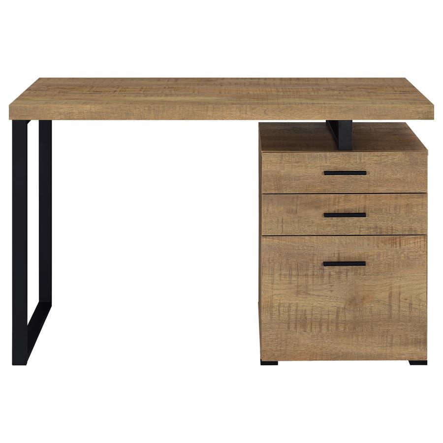Home & Sleep Outlet - Brennan 47-inch 3-drawer Office Computer Desk Mango