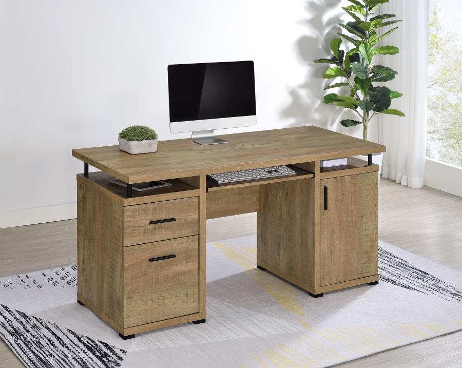 Home & Sleep Outlet - Tracy 55-inch 2-drawer Office Computer Desk Mango