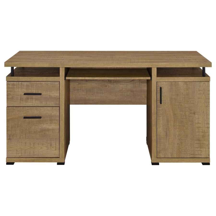 Tracy 55-inch 2-drawer Office Computer Desk Mango