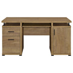 Home & Sleep Outlet - Tracy 55-inch 2-drawer Office Computer Desk Mango