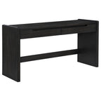 Home & Sleep Outlet - Leandro 2-drawer Home Office Writing Desk Burnished Black