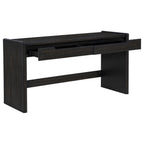 Home & Sleep Outlet - Leandro 2-drawer Home Office Writing Desk Burnished Black