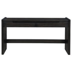 Home & Sleep Outlet - Leandro 2-drawer Home Office Writing Desk Burnished Black