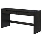 Home & Sleep Outlet - Leandro 2-drawer Home Office Writing Desk Burnished Black