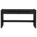 Leandro 2-drawer Home Office Writing Desk Burnished Black