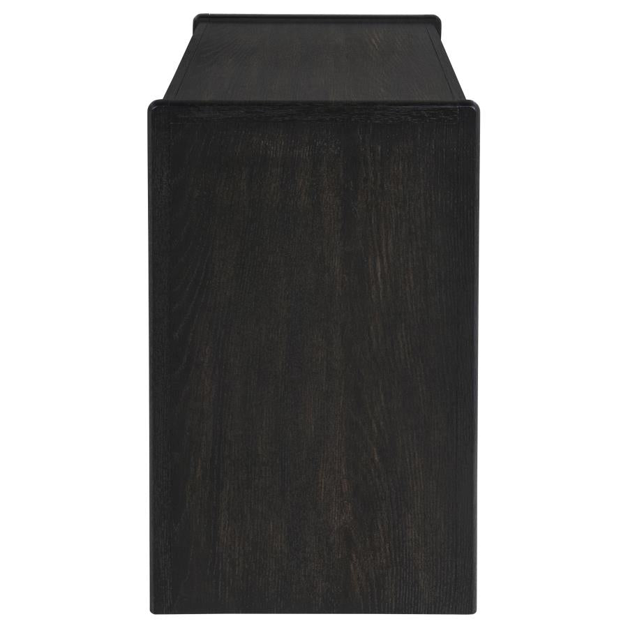Home & Sleep Outlet - Leandro 2-drawer Home Office Writing Desk Burnished Black