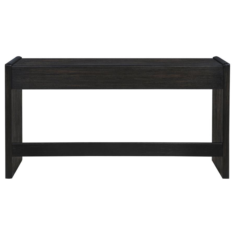 Home & Sleep Outlet - Leandro 2-drawer Home Office Writing Desk Burnished Black