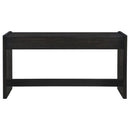 Leandro 2-drawer Home Office Writing Desk Burnished Black