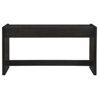 Leandro 2-drawer Home Office Writing Desk Burnished Black