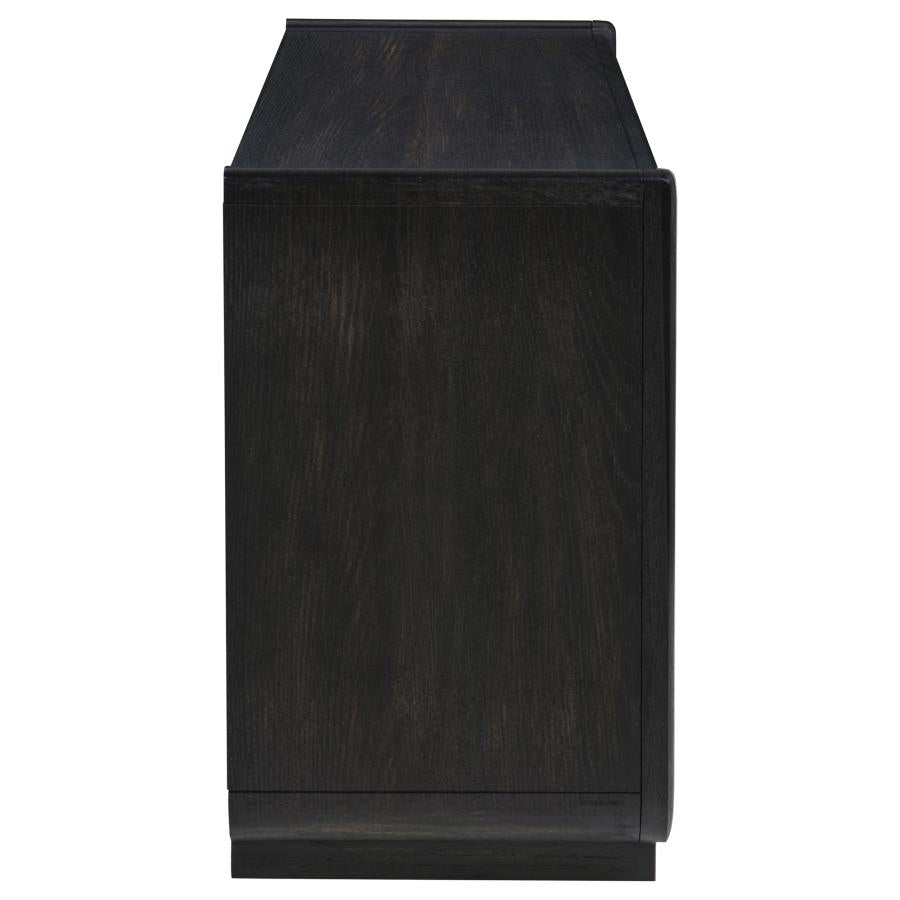 Home & Sleep Outlet - Leandro 2-drawer Home Office Writing Desk Burnished Black