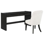 Home & Sleep Outlet - Leandro 2-drawer Home Office Writing Desk Burnished Black