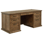 Home & Sleep Outlet - Altidore 68-inch 7-drawer Executive Home Office Desk Distressed Brown