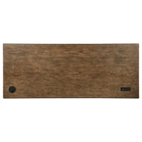 Altidore 68-inch 7-drawer Executive Home Office Desk Distressed Brown