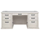 Altidore 68-inch 7-drawer Executive Home Office Desk Distressed White