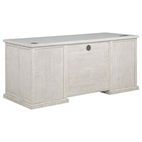 Altidore 68-inch 7-drawer Executive Home Office Desk Distressed White
