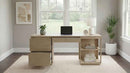 Harkes 75-inch 3-drawer Computer Desk with Adjustable Shelf Light Elm