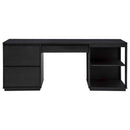 Harkes 75-inch 3-drawer Computer Desk with Adjustable Shelf Coffee Bean