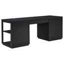 Harkes 75-inch 3-drawer Computer Desk with Adjustable Shelf Coffee Bean