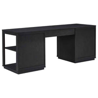 Harkes 75-inch 3-drawer Computer Desk with Adjustable Shelf Coffee Bean
