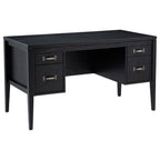 Home & Sleep Outlet - Graham 54-inch 4-drawer Double Pedestal Lift Top Computer Desk Black