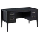 Graham 54-inch 4-drawer Double Pedestal Lift Top Computer Desk Black