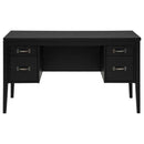 Graham 54-inch 4-drawer Double Pedestal Lift Top Computer Desk Black