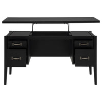 Graham 54-inch 4-drawer Double Pedestal Lift Top Computer Desk Black