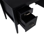 Home & Sleep Outlet - Graham 54-inch 4-drawer Double Pedestal Lift Top Computer Desk Black