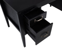 Graham 54-inch 4-drawer Double Pedestal Lift Top Computer Desk Black