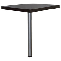 Skylar L-Shape Desk with Mobile File Cabinet Cappuccino