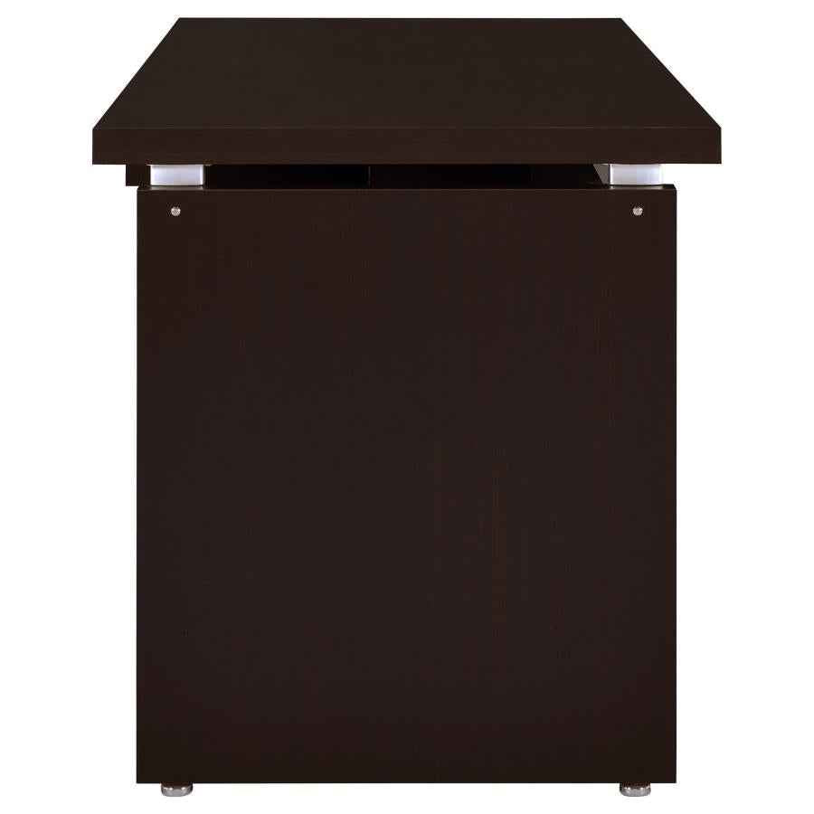 Skylar 83-inch L-Shaped Office Computer Desk Cappuccino