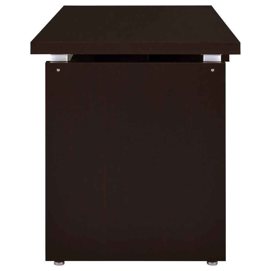Skylar 55-inch Computer Desk with Keyboard Drawer Cappuccino