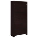 Skylar 71-inch 5-shelf Bookcase with Drawer Cappuccino
