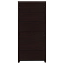 Skylar 71-inch 5-shelf Bookcase with Drawer Cappuccino