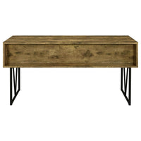Analiese 63-inch 4-drawer Writing Desk Rustic Nutmeg