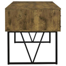 Analiese 63-inch 4-drawer Writing Desk Rustic Nutmeg