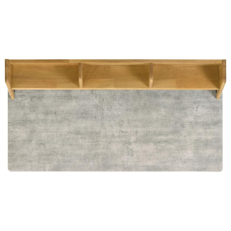 Home & Sleep Outlet - Besler 47-inch SmartTop Writing Desk with Shelf Cement and Natural