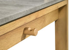 Home & Sleep Outlet - Besler 47-inch SmartTop Writing Desk with Shelf Cement and Natural