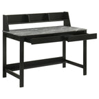 Home & Sleep Outlet - Besler 47-inch SmartTop Writing Desk with Shelf Grey Stone and Black