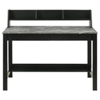 Home & Sleep Outlet - Besler 47-inch SmartTop Writing Desk with Shelf Grey Stone and Black