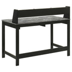 Home & Sleep Outlet - Besler 47-inch SmartTop Writing Desk with Shelf Grey Stone and Black