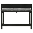 Besler 47-inch SmartTop Writing Desk with Shelf Grey Stone and Black
