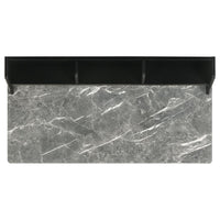 Besler 47-inch SmartTop Writing Desk with Shelf Grey Stone and Black