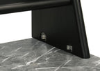 Home & Sleep Outlet - Besler 47-inch SmartTop Writing Desk with Shelf Grey Stone and Black